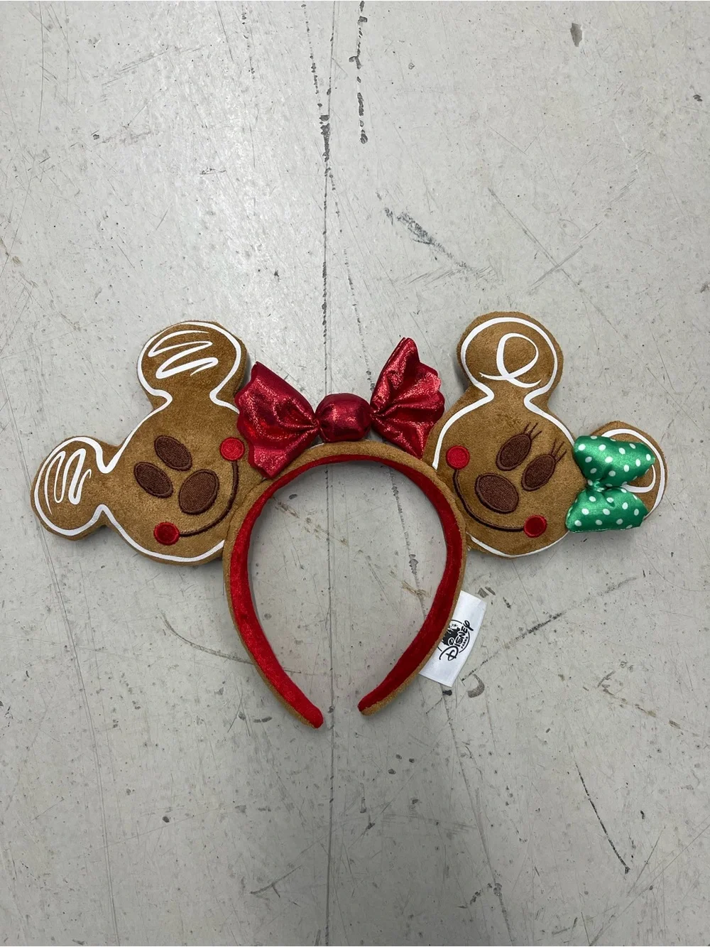 Disney Parks 2025 Mickey and Minnie Mouse Collection Gingerbread ear headband